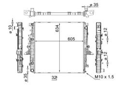 Radiator, engine cooling MAHLE CR1905000S