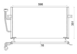 Condenser, air conditioning MAHLE AC193000S