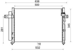 Condenser, air conditioning MAHLE AC417000S