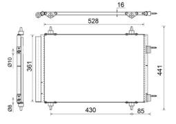 Condenser, air conditioning MAHLE AC554000S