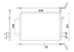 Condenser, air conditioning MAHLE AC692000S