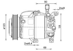 Compressor, air conditioning MAHLE ACP1459000P