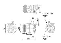 Compressor, air conditioning MAHLE ACP1459000P