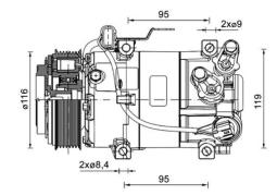 Compressor, air conditioning MAHLE ACP1460000P