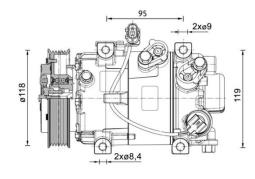 Compressor, air conditioning MAHLE ACP1466000P