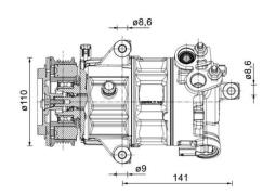 Compressor, air conditioning MAHLE ACP1491000P