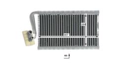 Evaporator, air conditioning MAHLE AE167000P