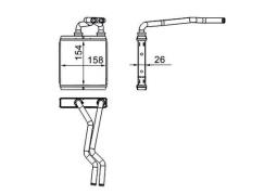 Heat Exchanger, interior heating MAHLE AH267000S