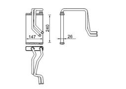 Heat Exchanger, interior heating MAHLE AH271000S