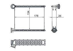 Heat Exchanger, interior heating MAHLE AH272000S