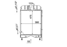 Radiator, engine cooling MAHLE CR2329000S