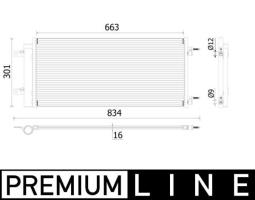 Condenser, air conditioning MAHLE AC902000P