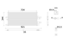 Condenser, air conditioning MAHLE AC903000S