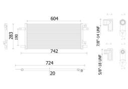 Condenser, air conditioning MAHLE AC913000S