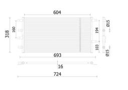 Condenser, air conditioning MAHLE AC914000S