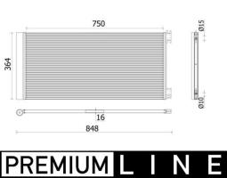 Condenser, air conditioning MAHLE AC925000P