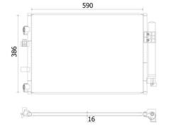 Condenser, air conditioning MAHLE AC930000S