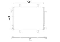 Condenser, air conditioning MAHLE AC931000S