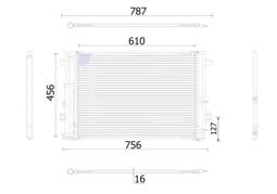 Condenser, air conditioning MAHLE AC933000S