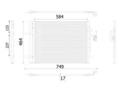 Condenser, air conditioning MAHLE AC934000S