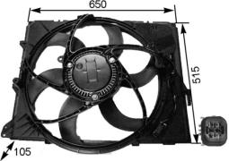 Fan, engine cooling MAHLE CFF264000S