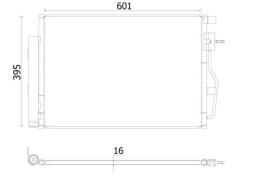 Condenser, air conditioning MAHLE AC958000S