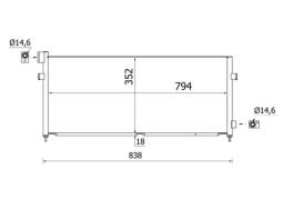 Condenser, air conditioning MAHLE AC964000S