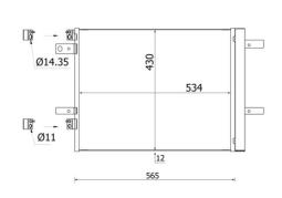 Condenser, air conditioning MAHLE AC965000S