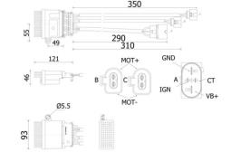 Regulator, interior blower MAHLE ABR78000S