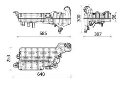 Expansion Tank, coolant MAHLE CRT99000P