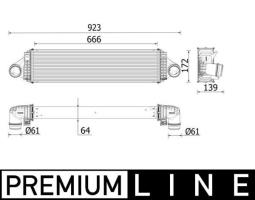 Charge Air Cooler MAHLE CI550000P