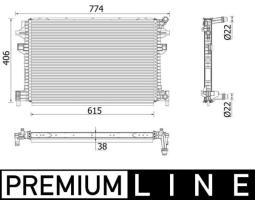 Radiator, engine cooling MAHLE CIR30000P