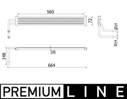 Oil Cooler, steering MAHLE CLC97000P