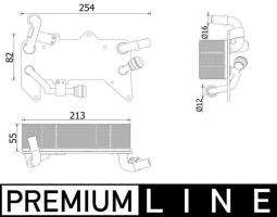 Oil Cooler, automatic transmission MAHLE CLC139000P