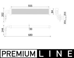 Oil Cooler, automatic transmission MAHLE CLC223000P