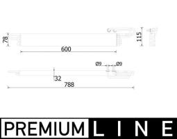 Oil Cooler, engine oil MAHLE CLC224000P