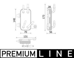 Radiator, engine cooling MAHLE CR2200000P