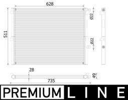 Radiator, engine cooling MAHLE CR134000S