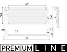 Radiator, engine cooling MAHLE CR2308000P