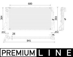 Radiator, engine cooling MAHLE CR2314000P