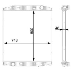 Radiator, engine cooling MAHLE CR113000S