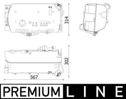 Expansion Tank, coolant MAHLE CRT97000P