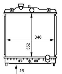 Radiator, engine cooling MAHLE CR194000S