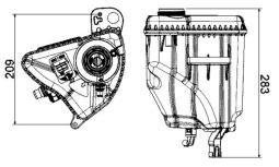 Expansion Tank, coolant MAHLE CRT3000S