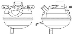 Expansion Tank, coolant MAHLE CRT7000S