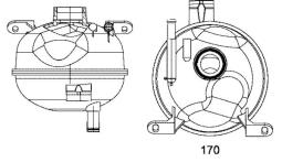 Expansion Tank, coolant MAHLE CRT8000S