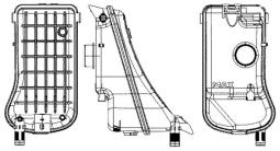 Expansion Tank, coolant MAHLE CRT11000S