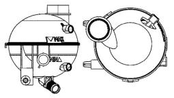 Expansion Tank, coolant MAHLE CRT18000S