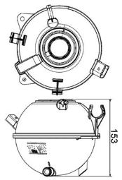 Expansion Tank, coolant MAHLE CRT19000S