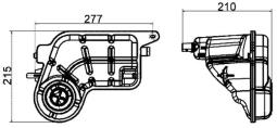 Expansion Tank, coolant MAHLE CRT20000S